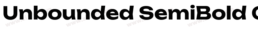 Unbounded SemiBold G字体转换